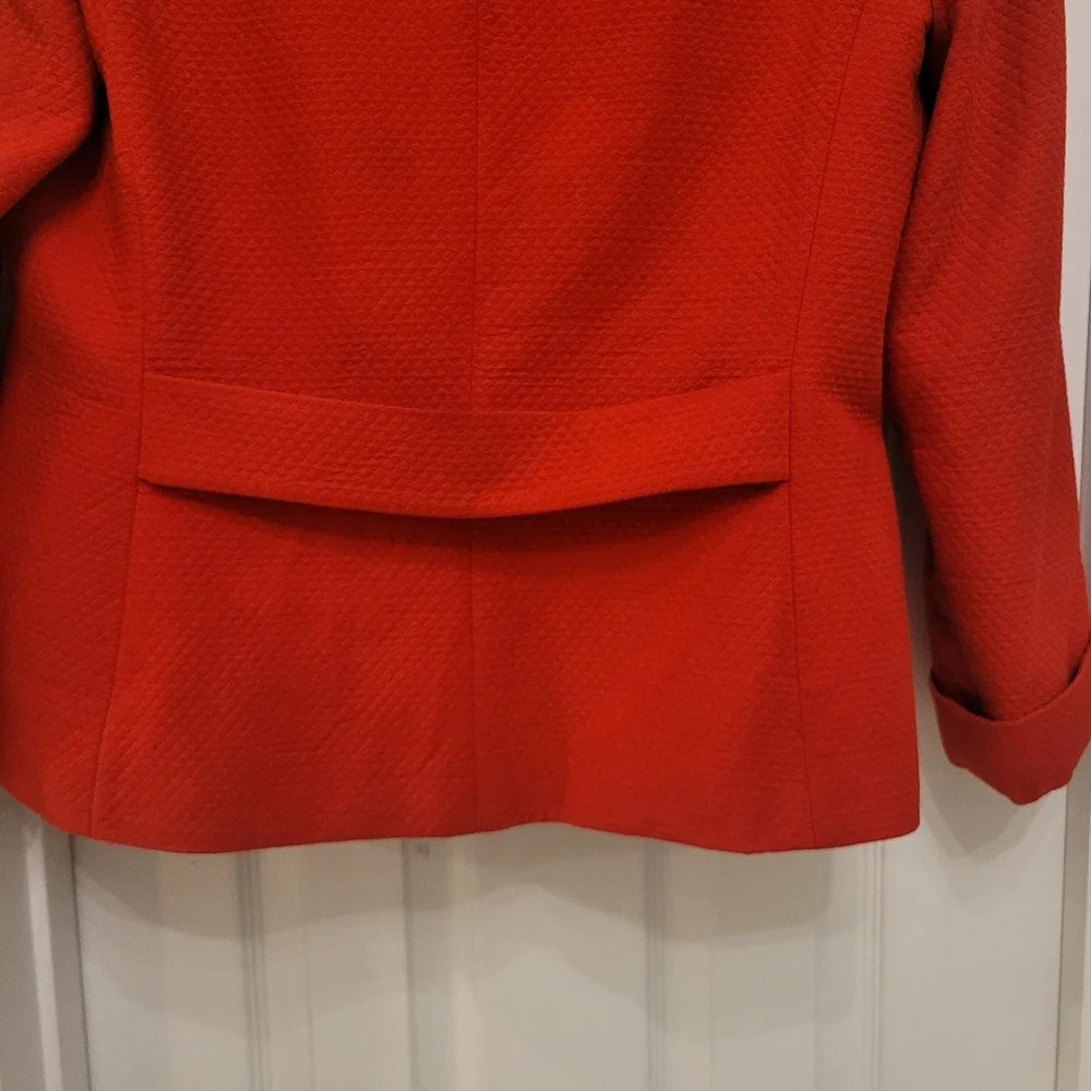 Dior Vintage 8 Red Blazer Jacket Gold Button Suit Designer Classy Christian
